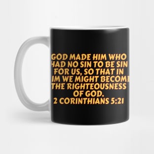 Bible Verse 2 Corinthians 5:21 Mug